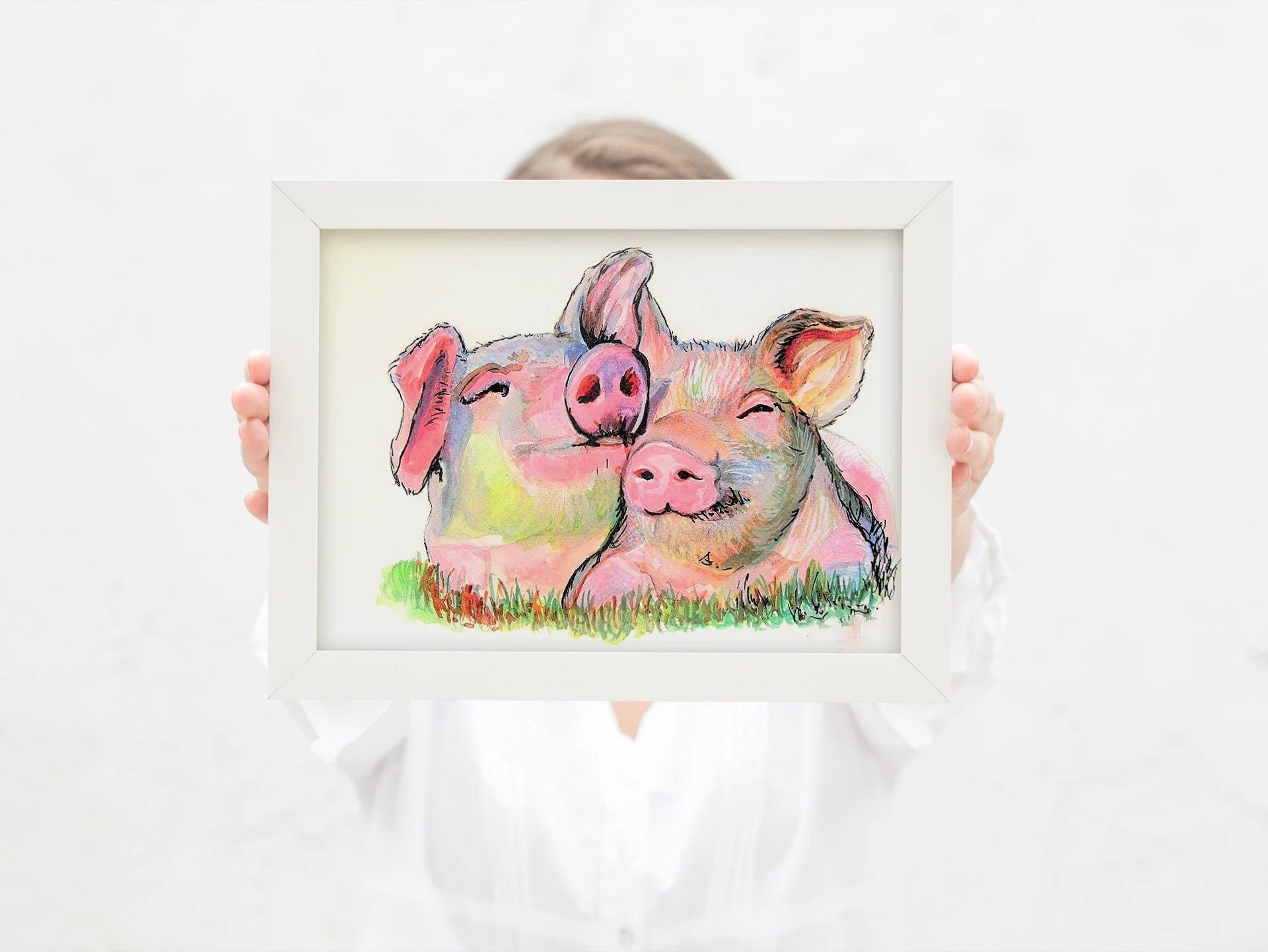Happy Pigs — Print