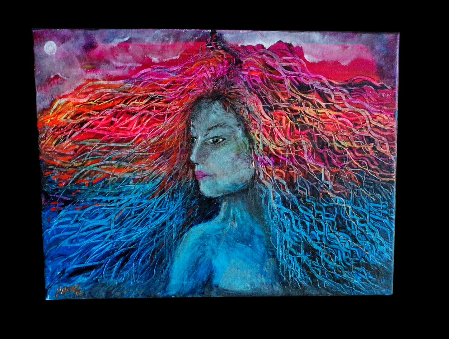Divine Feminine — Original Acrylic Painting — view 2