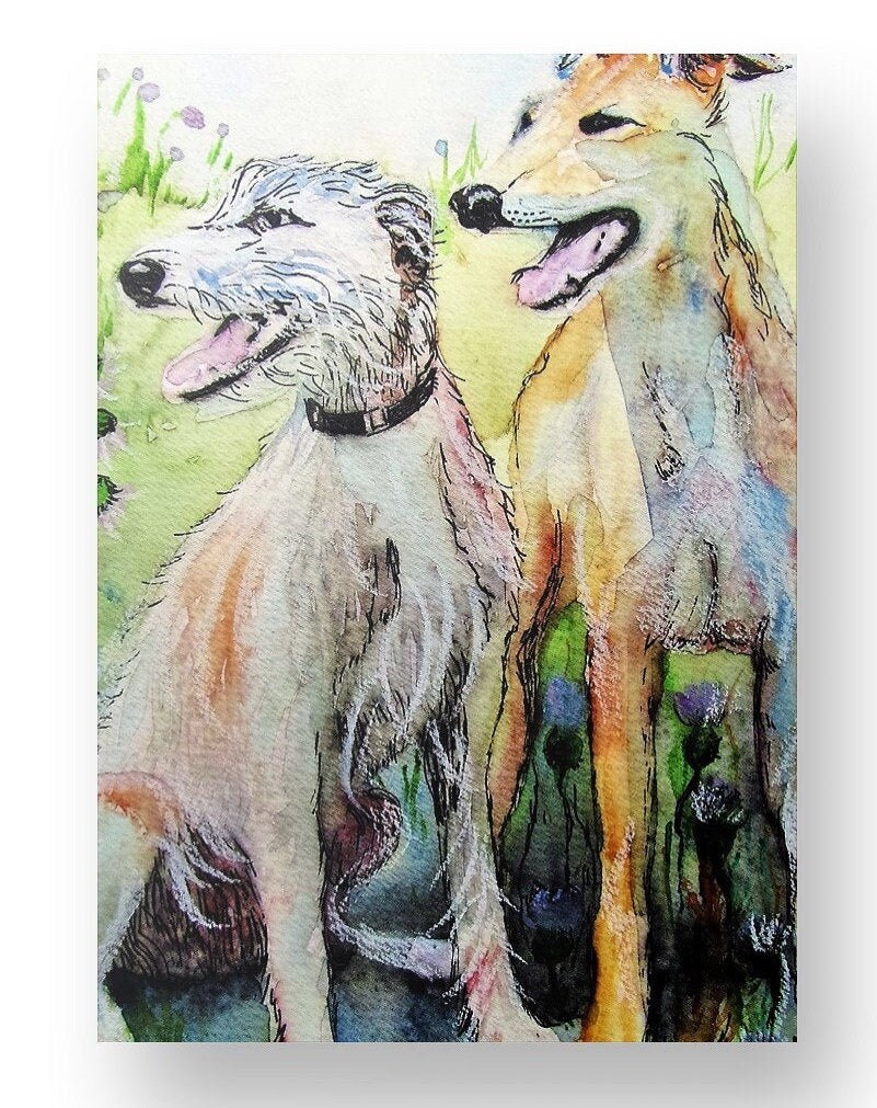 Lurchers on the Heath — Print