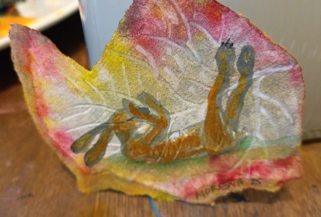 Hanging Watercolour Original Dreams of Peace Hare