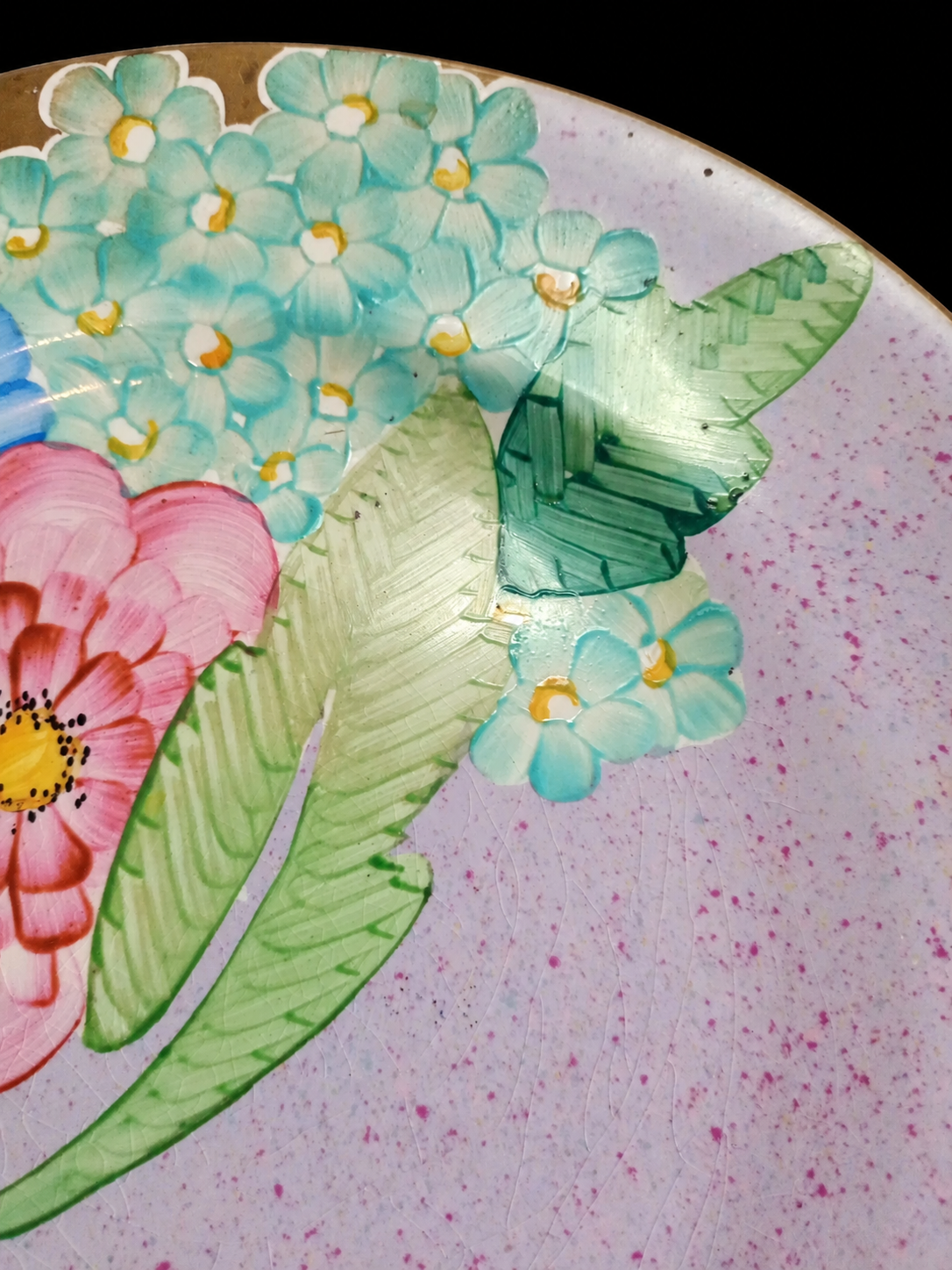 Gray’s Pottery Art Deco Floral Display Plate — view 3