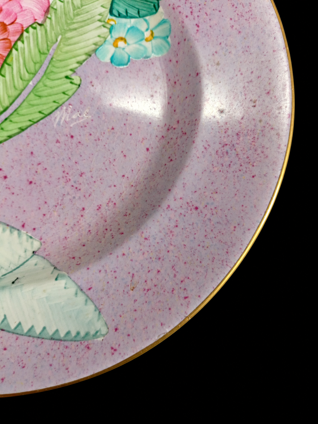 Gray’s Pottery Art Deco Floral Display Plate — view 7
