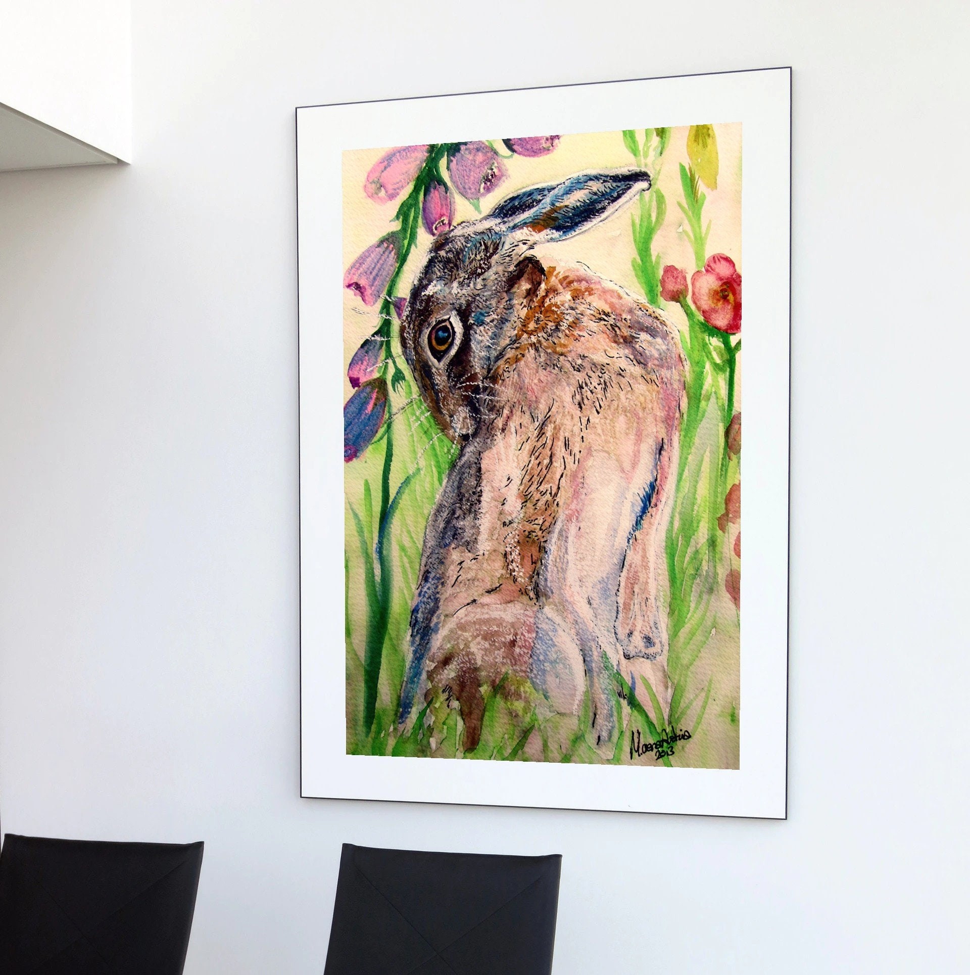 Looking Back Hare — Print