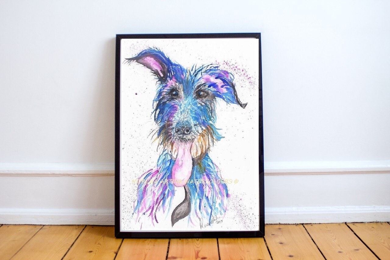 A3 Lurcher Dog — Print