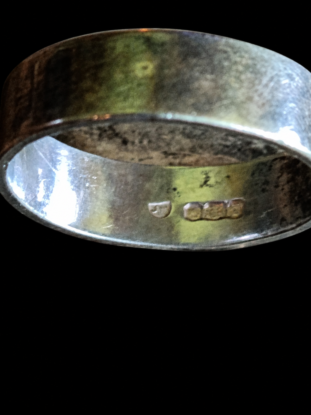 Hallmarked Bloodstone Statement Ring — Size Q — view 7