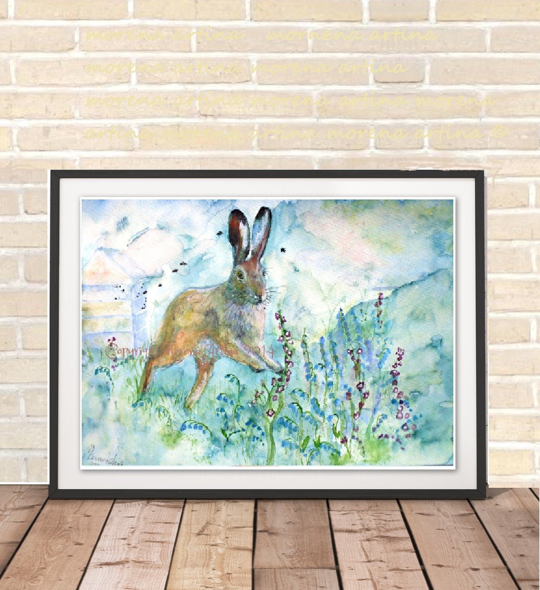 Skipping through Bluebells — Print