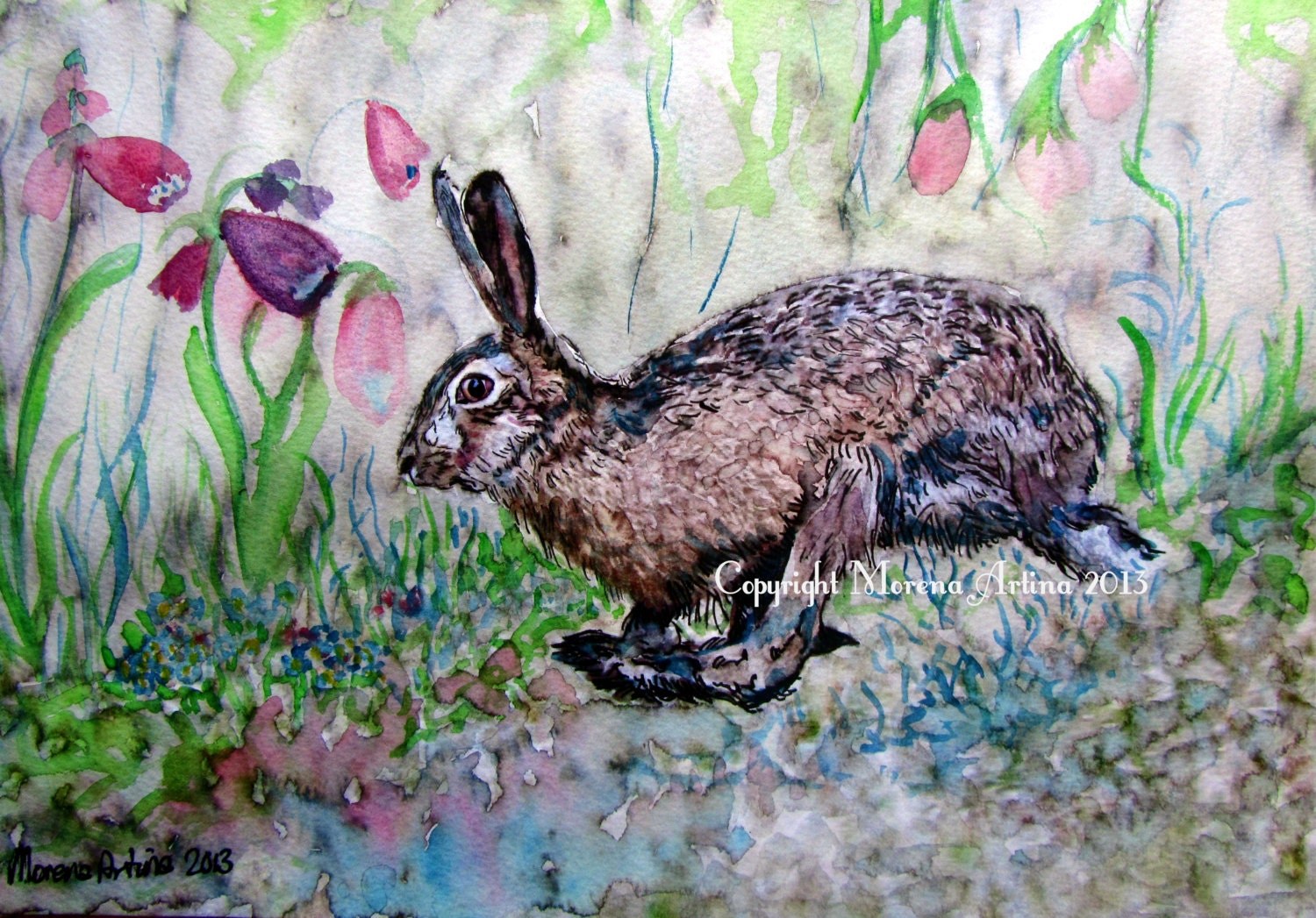 Hare Skipping — Print