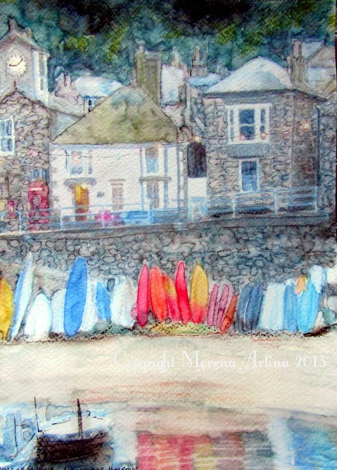 Mousehole Cornish Seaside — Print