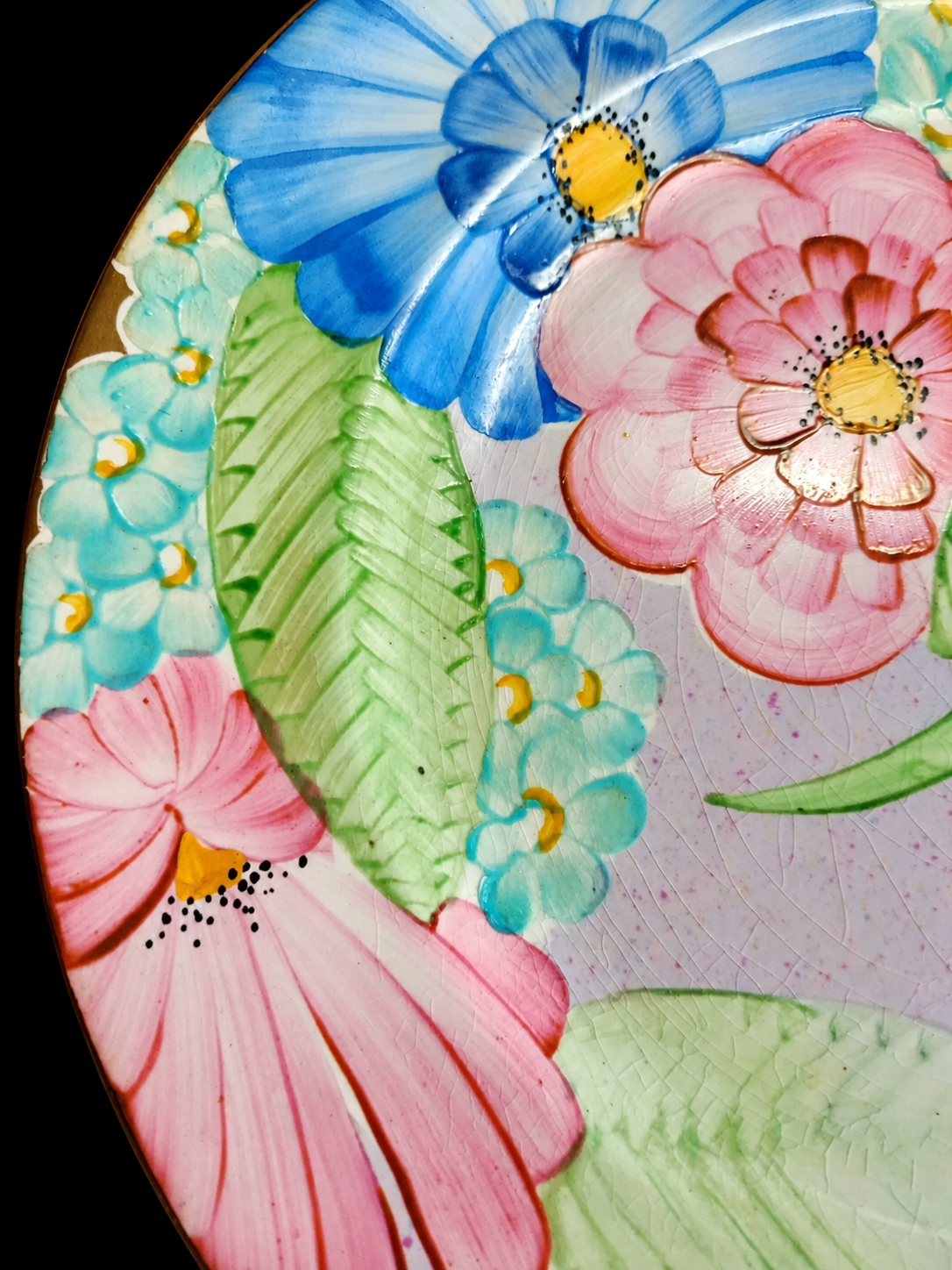 Gray’s Pottery Art Deco Floral Display Plate — view 5