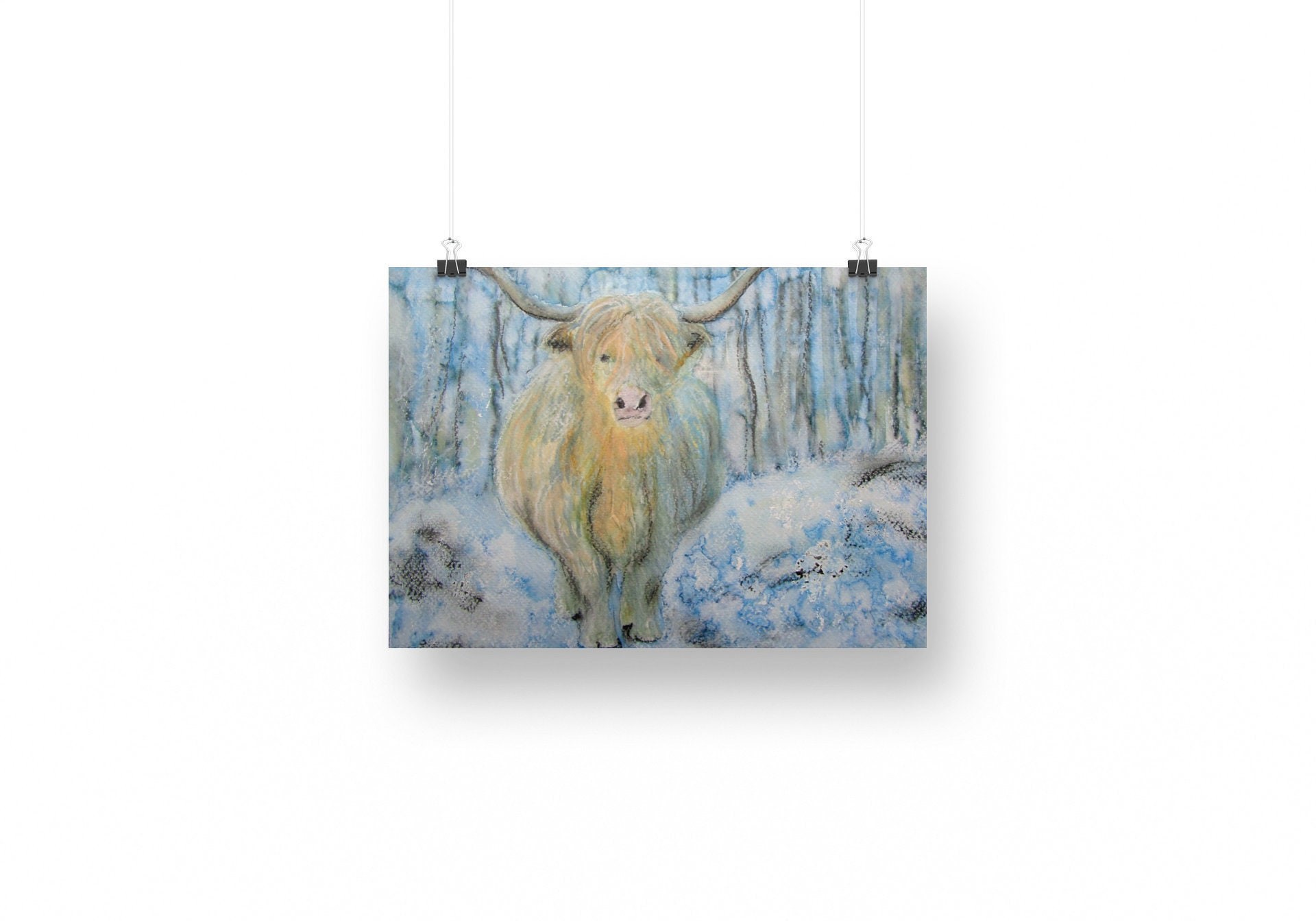 Highland Cow Calf — Print