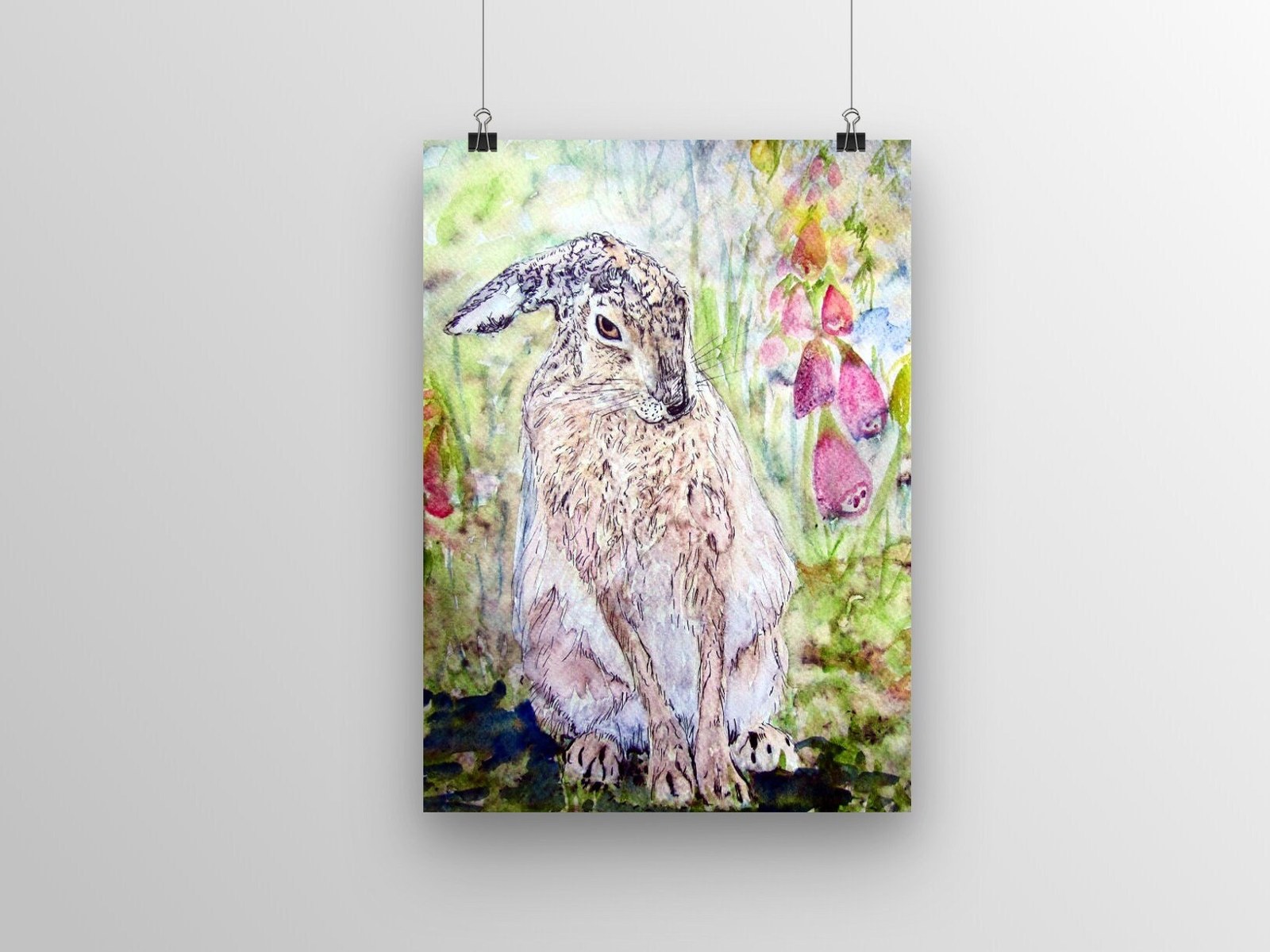 Foxglove Hare — Print