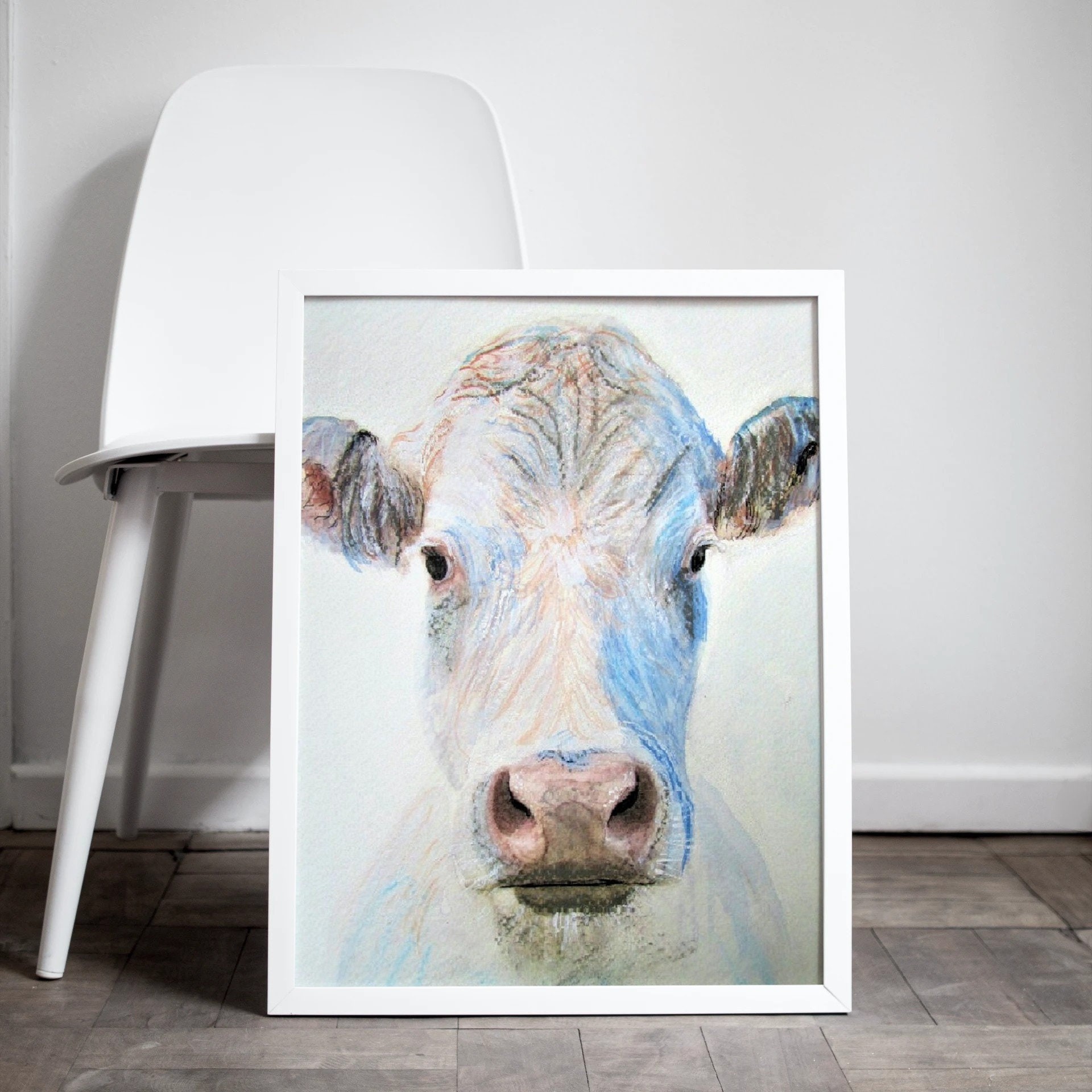 White Cow Calf — Print