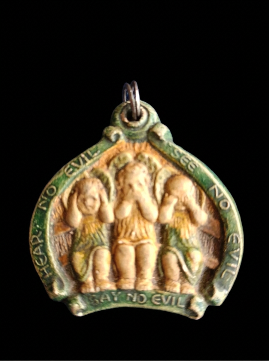 Rare Mary Seton Watts Compton Pottery Arts & Crafts ‘Three Angels’ Pendant