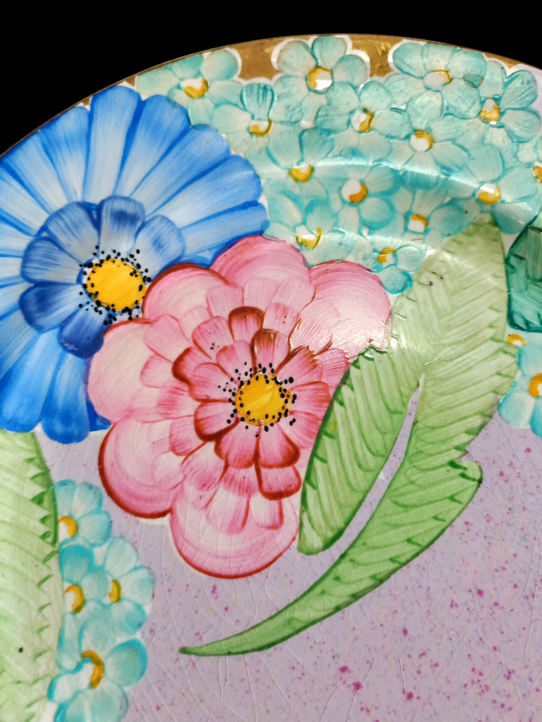 Gray’s Pottery Art Deco Floral Display Plate — view 4