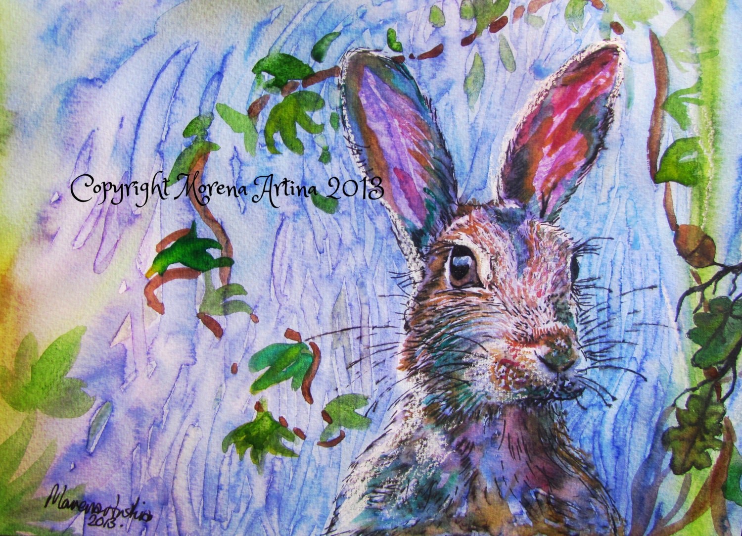 Oak and Ivy Hare — Print