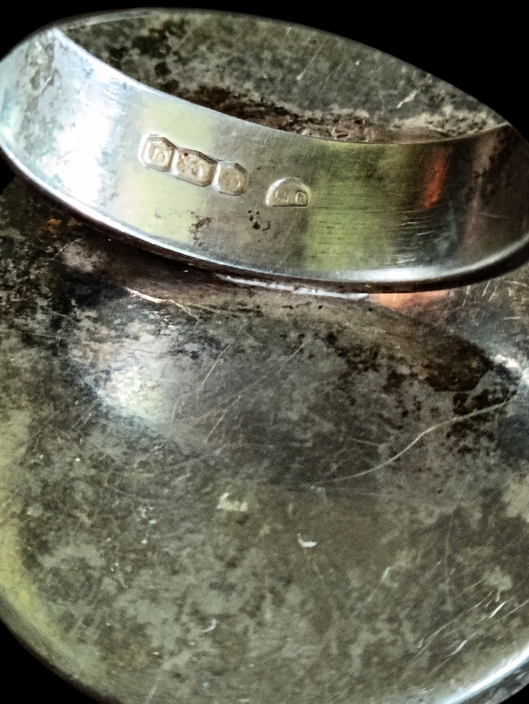 Hallmarked Bloodstone Statement Ring — Size Q — view 10