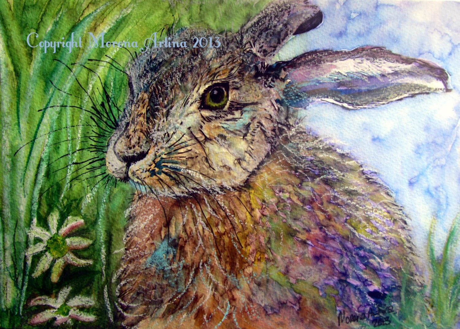 Jewelled Hare — Print
