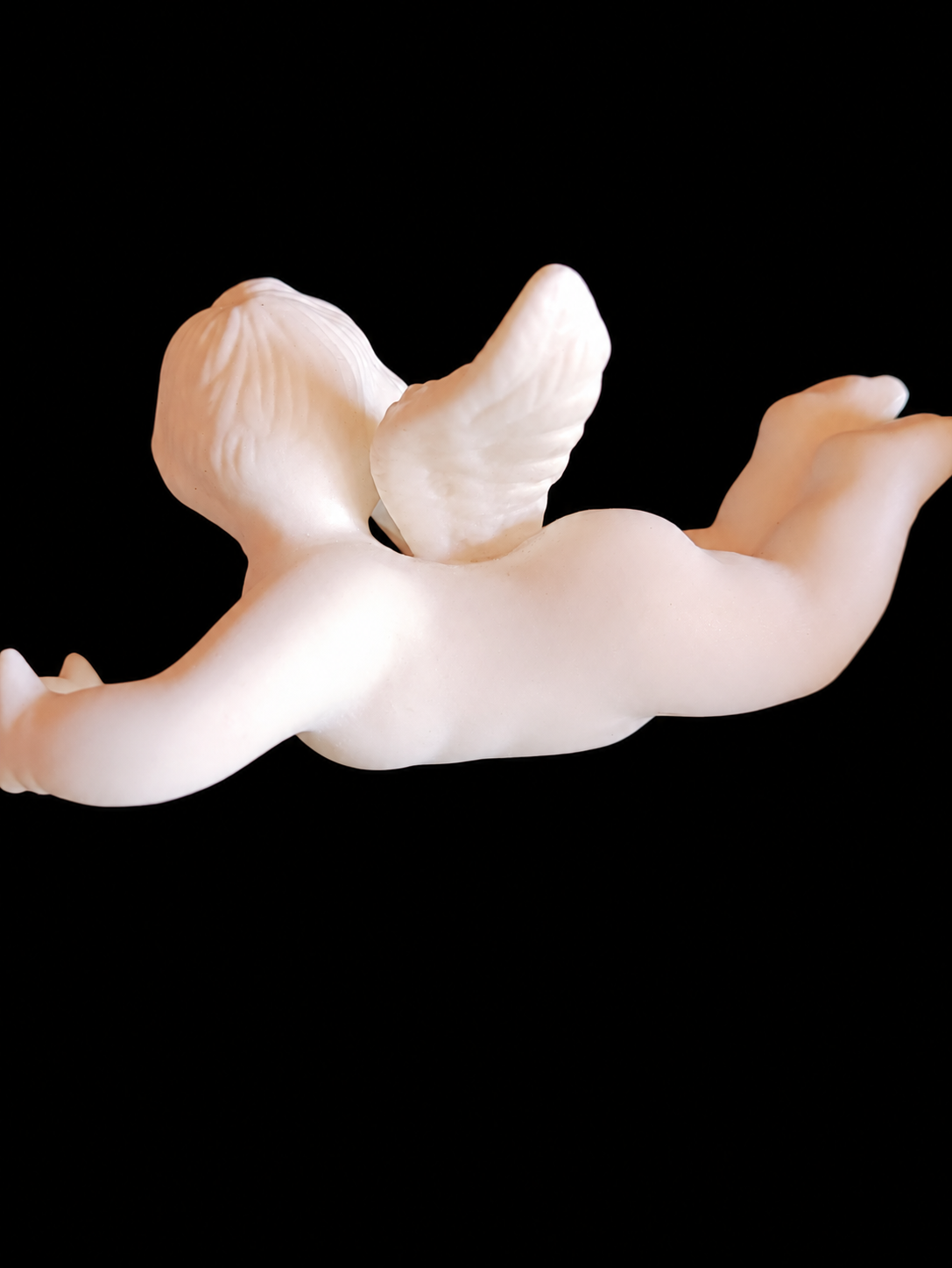 Pair of Antique Parian Ware Cherubs — view 6
