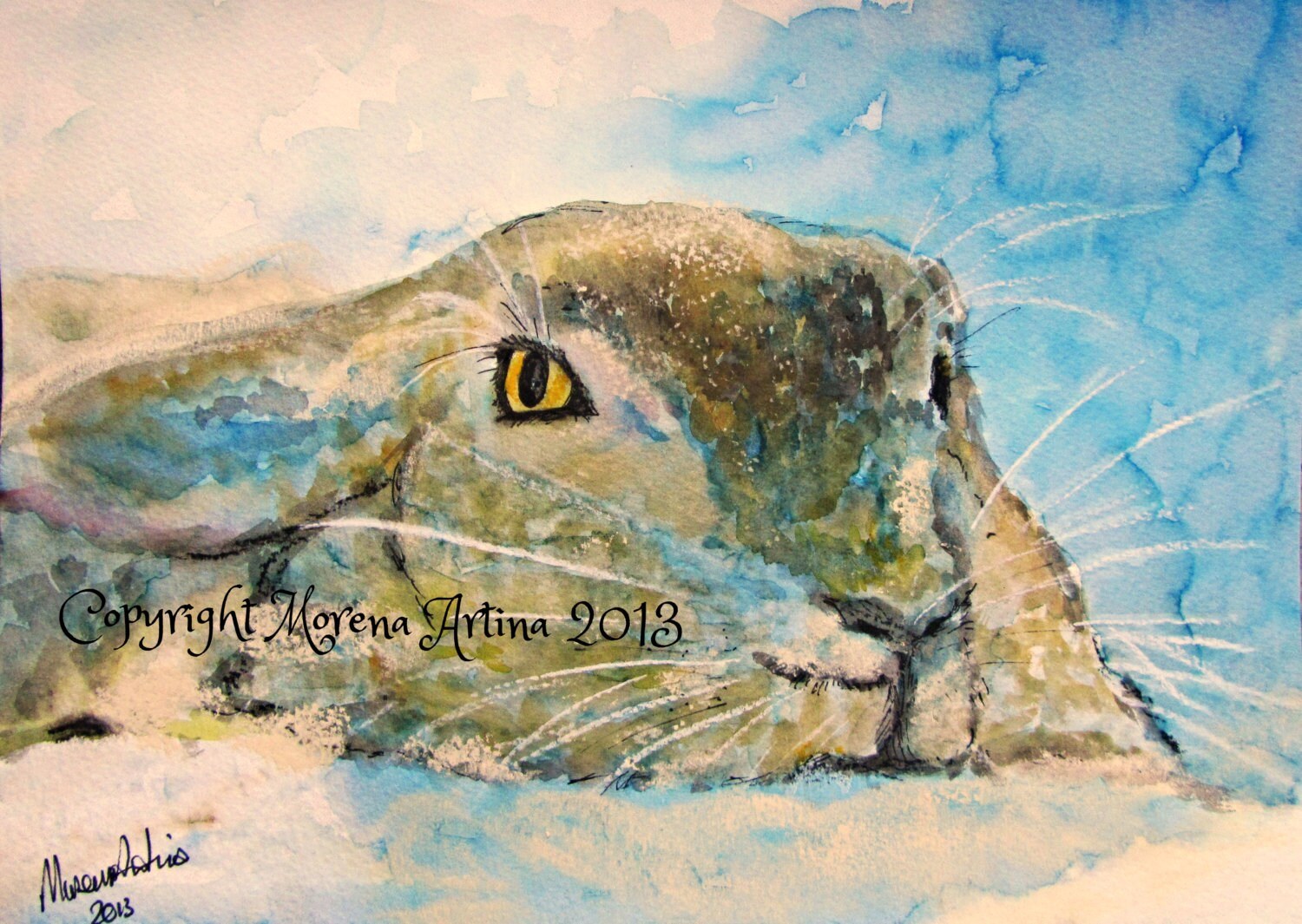 Snowy Hare — Print