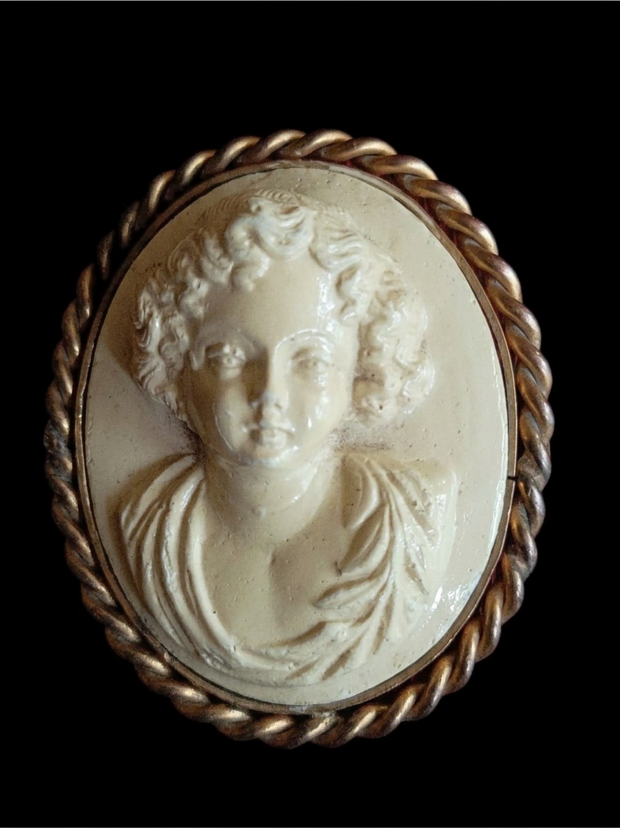 Huge Rare Cameo Brooch Grand Tour Antique — view 2