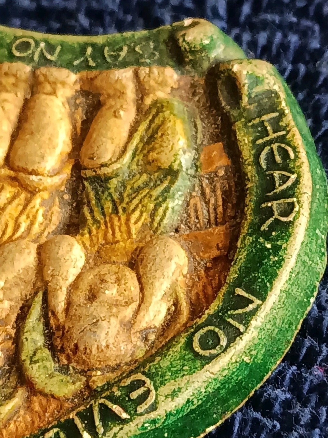 Rare Mary Seton Watts Compton Pottery Arts & Crafts ‘Three Angels’ Pendant — view 10