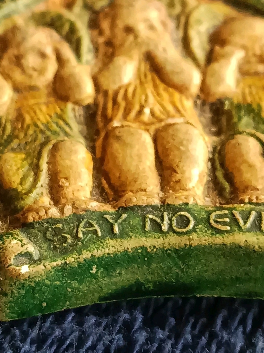 Rare Mary Seton Watts Compton Pottery Arts & Crafts ‘Three Angels’ Pendant — view 7