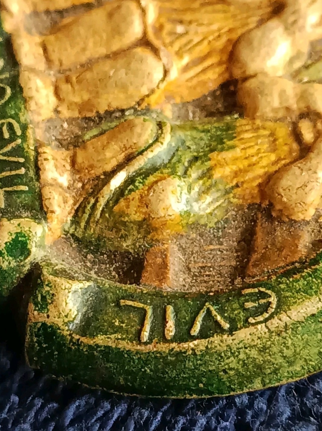 Rare Mary Seton Watts Compton Pottery Arts & Crafts ‘Three Angels’ Pendant — view 9