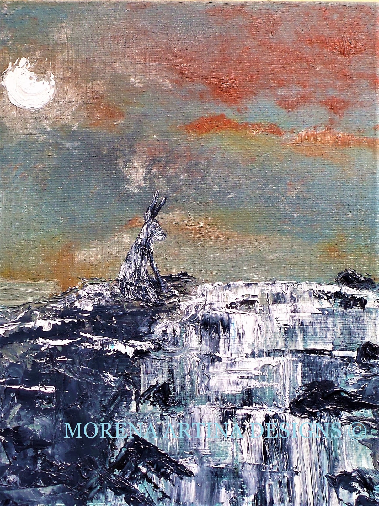 "No Way Through Hare" Print - Canvas / Print / Poster various sizes, from original painting