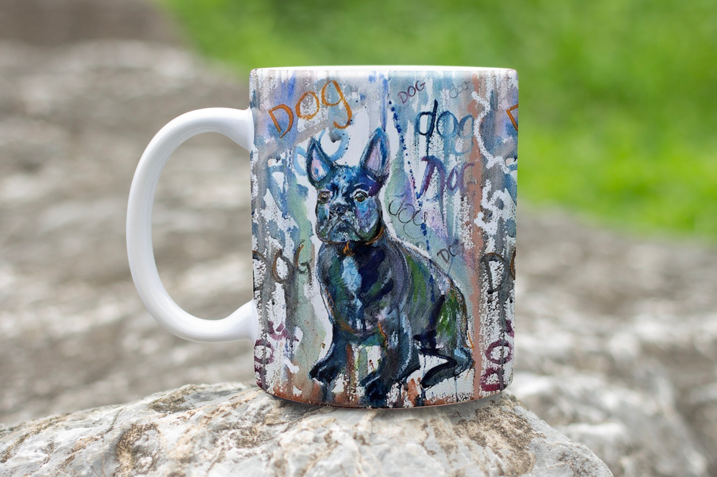 Graffiti Dog Mug