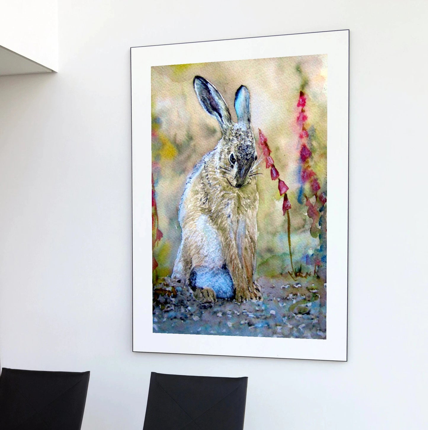 "Shy Hare" Print - Canvas / Print / Poster various sizes, from original painting
