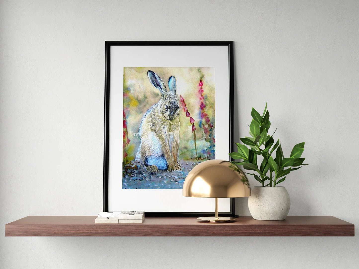 "Shy Hare" Print - Canvas / Print / Poster various sizes, from original painting