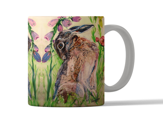 Looking Back Hare Mug