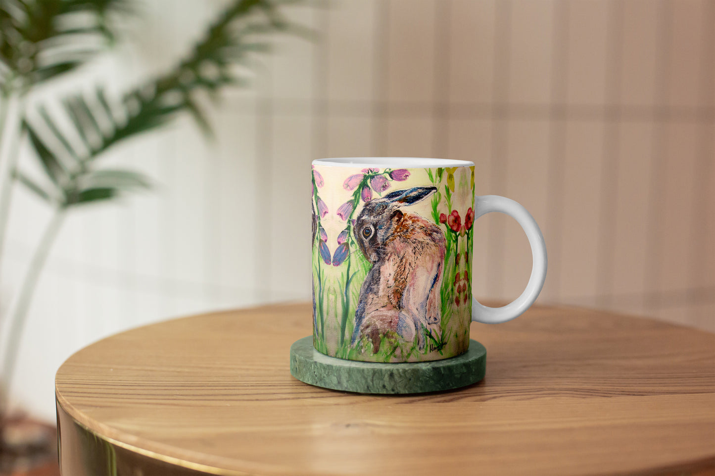 Looking Back Hare Mug
