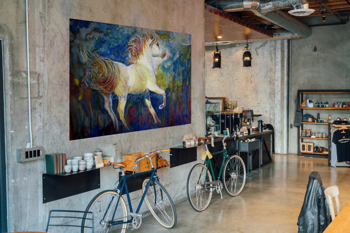 "Horse in Moonlight" Print - Canvas / Print / Poster various sizes, from original painting