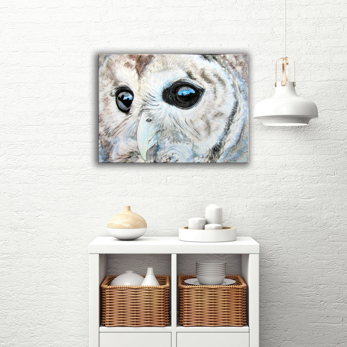 "Close up Owl" Print - Canvas / Print / Poster various sizes, from original painting