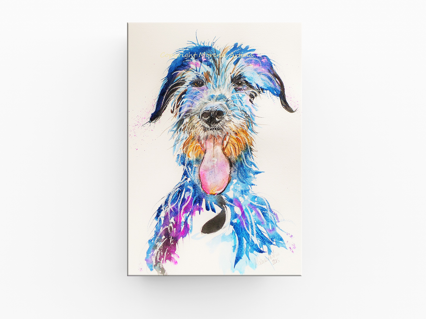 "Lovely Lurcher" Print - Canvas / Print / Poster various sizes, from original painting