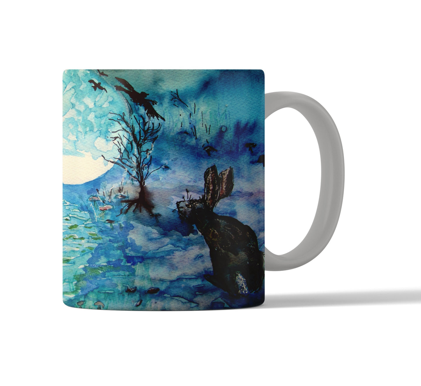 Moongazing Hare, Crow and Tree Mug