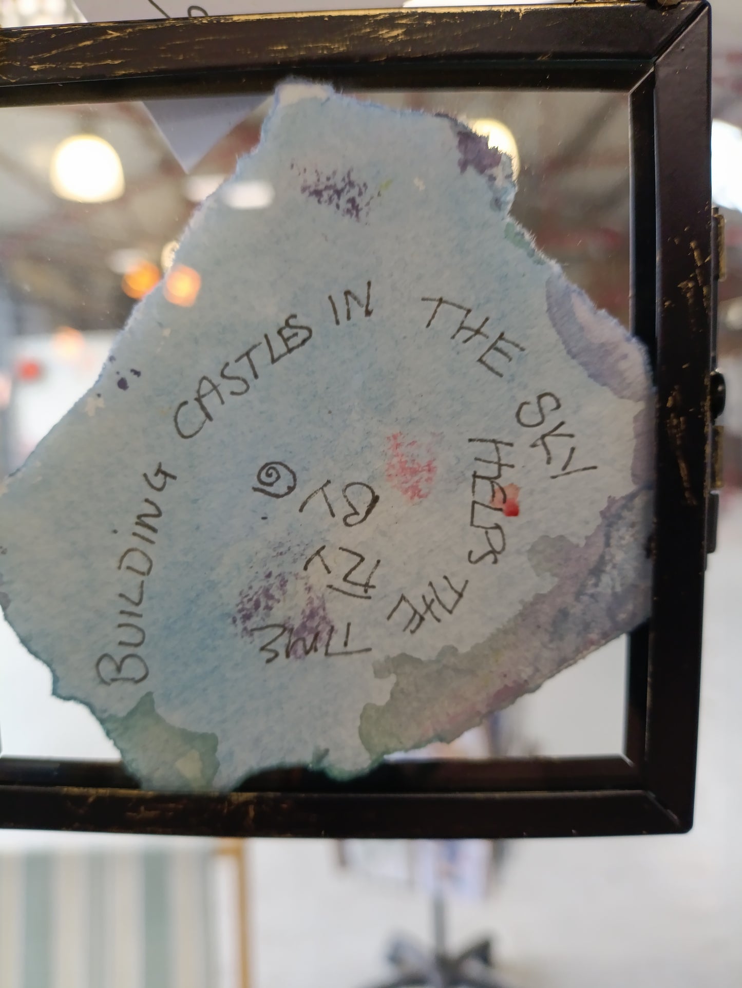 Hanging Watercolour Castles in the Sky Hares