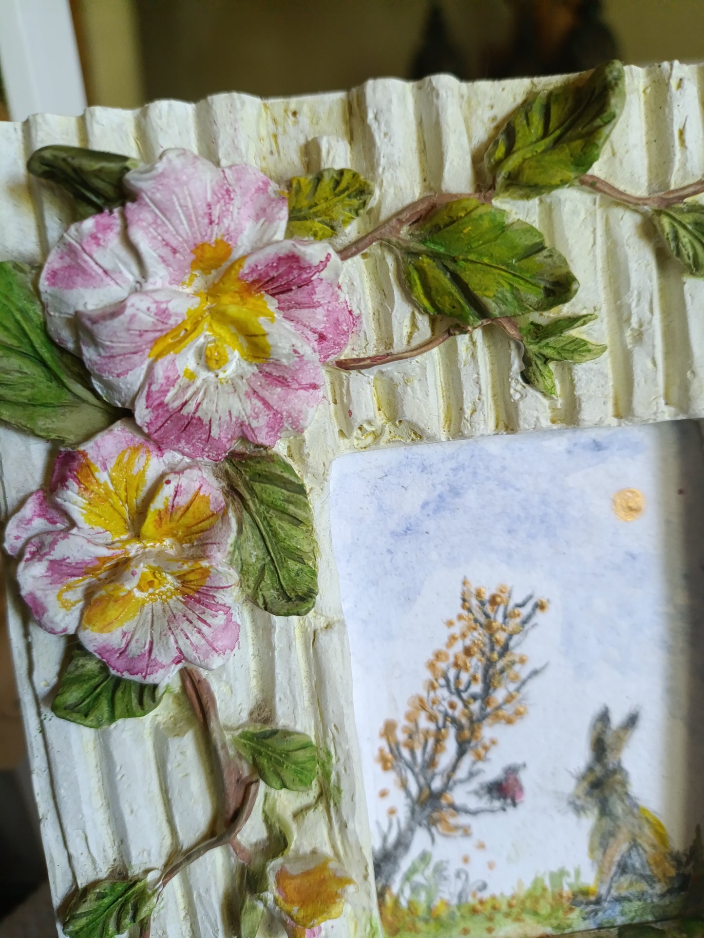 Pansy Beautiful Framed Original Hare
