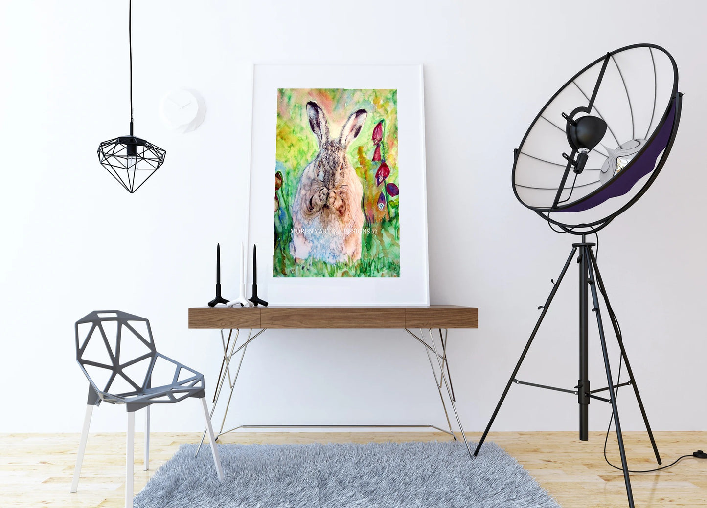 "Eating Hare" Print - Canvas / Print / Poster various sizes, from original painting