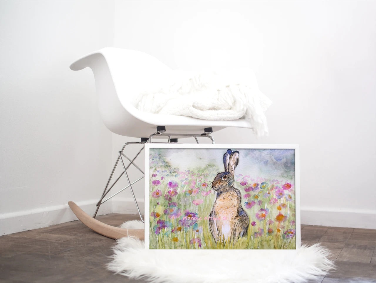 "Cornflower Hare" Print - Canvas / Print / Poster various sizes, from original painting