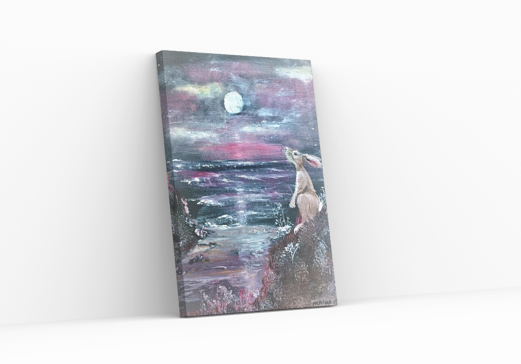 "Frosty Hares" Print - Canvas / Print / Poster various sizes, from original painting