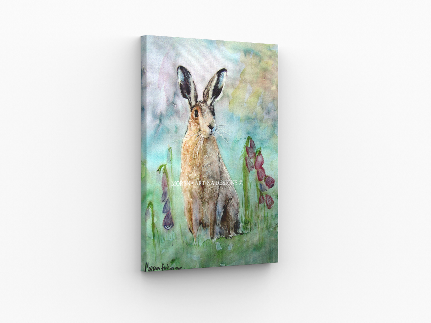 "Dreamy Hare" Print - Canvas / Print / Poster various sizes, from original painting