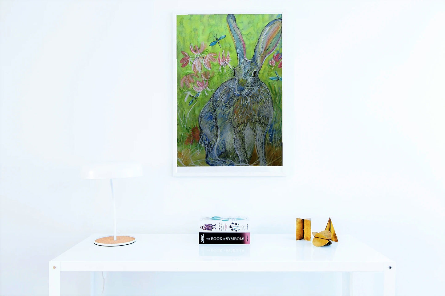 "Hare and Dragonflies" Print - Canvas / Print / Poster various sizes, from original painting