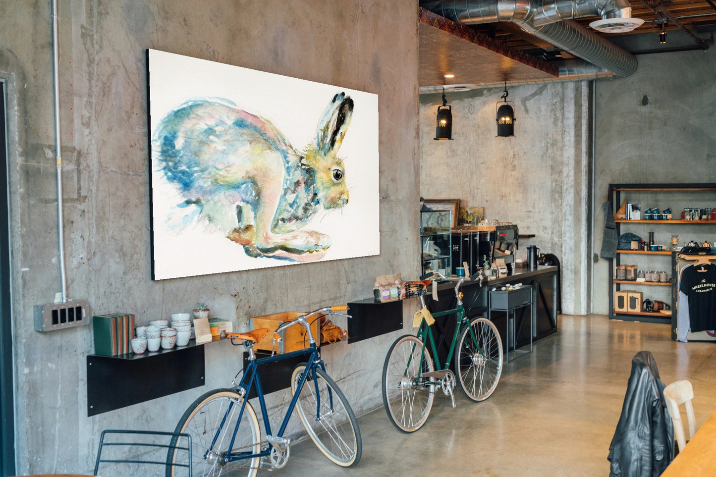 "Jumping Hare" Print - Canvas / Print / Poster various sizes, from original painting